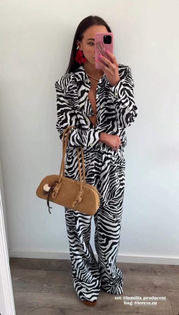 Zebra Linen Shirt