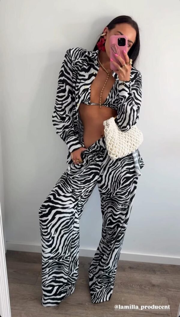Zebra Linen Shirt - Image 2