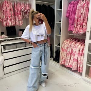 Alternative view of Ripped Lamilla Jeans