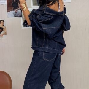 Alternative view of Denim Bomber Jacket