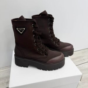 Alternative view of Chocolate Military Shoes