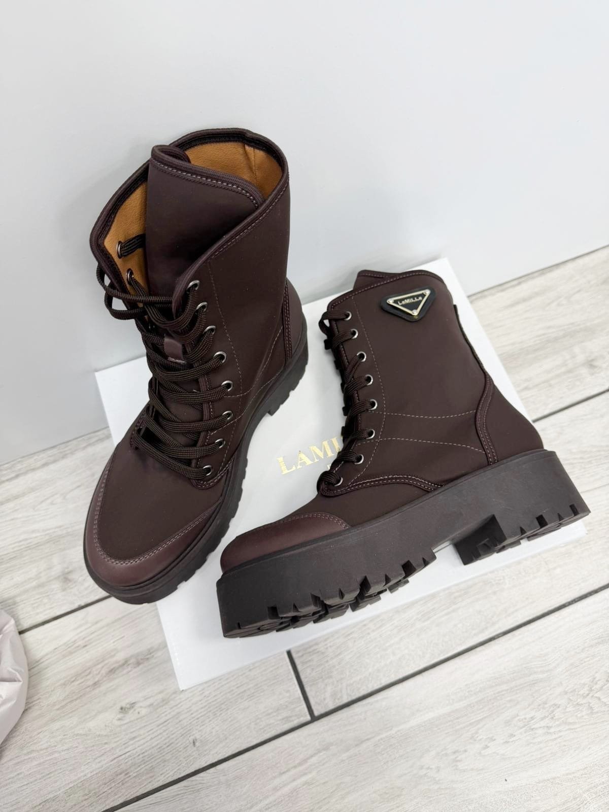 Chocolate Military Shoes