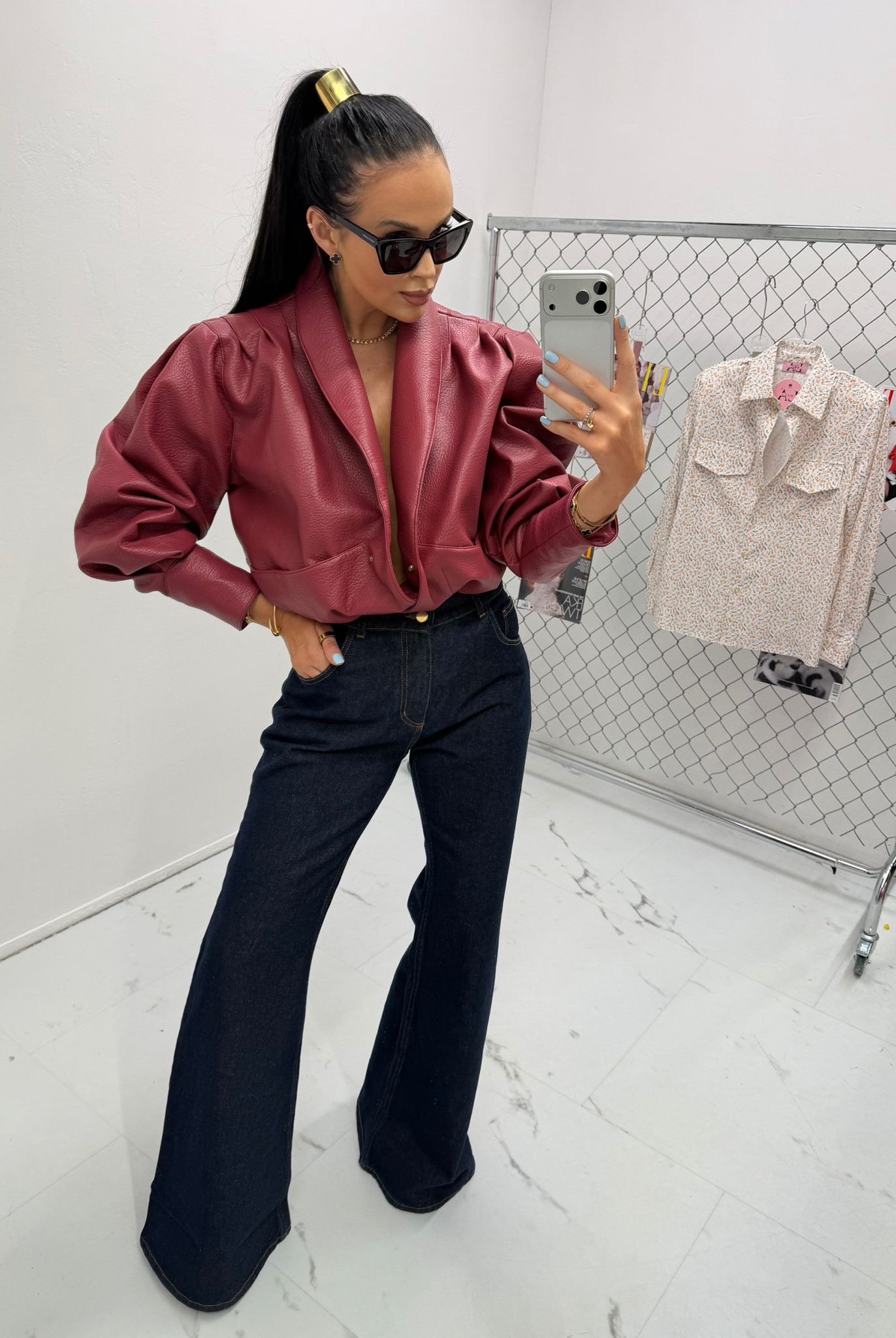 Lamilla bell-bottom jeans