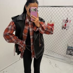 Lamilla Faux Leather Vest