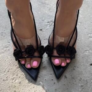 Goa Boho Flowers Black